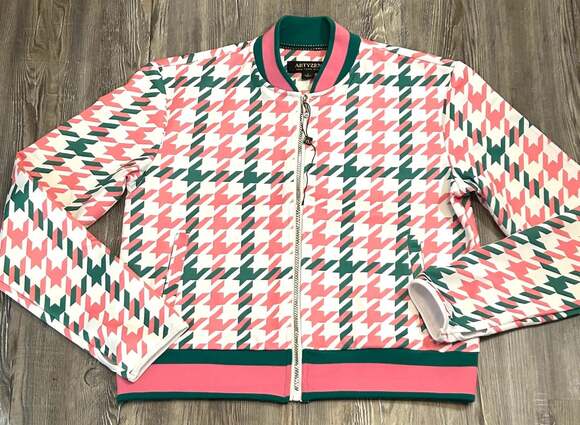 Artyzen Jackets & Blazers - Artyzen New York City Women's Houndstooth Bomber Jacket Zip-Up